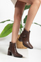 Women's Heel Boots with a Striking Buckle from Kare Burun A64 - 3