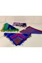 Karadeni̇z Regional Keşan, Scarf, Shawl, Wrap, Writing, Scarf, 4-Piece Colorful Set - 3
