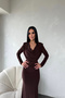 Cowl Neck Sandy Princess Dress - 3