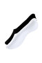 2-Piece Unisex Ballerina Socks, 35-38, 80% Cotton, Black-White