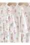 100% Organic Cotton Ecru Colored Fairy Patterned Double Zippered 3-Piece Sleeping Bag Set Alyf13316 - 3