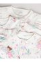 100% Organic Cotton Ecru Colored Fairy Patterned Double Zippered 3-Piece Sleeping Bag Set Alyf13316 - 4