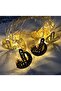 سلسلة أضواء زينة رمضان والعيد بطول 1.65 متر (عشرة أشكال مضاءة) - 2