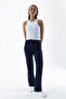 Women's Elastic Waist Double Pocket Wide Leg Sweatpants Navy Blue - Mw0000200 - 2