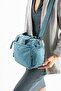 Soft Textured Ultra-Lightweight, Waterproof Polyamide Fabric Shoulder and Arm Bag Blue Model: (571-13-14g) - 3