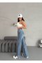 Flared jeans with side slits - 2