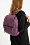 Soft Textured Ultra-Lightweight, Flexible and Waterproof Polyamide Fabric Backpack Purple Model: (571-13-14B)