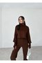 Turtleneck Finger-Loop Movel 2-Piece Knitwear Set - 2