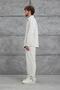 Men's Shirt 251 Velvet and Pantalon Ecru White Oversize Loose Fit - 5