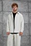 Men's Shirt 251 Velvet and Pantalon Ecru White Oversize Loose Fit - 2