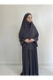 Two-Layered Sufle & Robali Dress Set Medi̇ne Silk Tesettür Dress