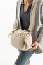 Soft Textured Ultra-Lightweight, Waterproof Polyamide Fabric Shoulder and Arm Bag Beige Model: (571-13-14g) - 3