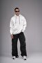 Hooded Printed Oversize Fit Unisex Hoodie Sweatshirt - 2