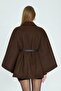 BELTED BOWL PONCHO - 3