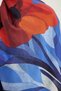 Illuminated Flowers - Navy Blue - Vierra Patterned Viscose Shawl - 70X190 cm - 4