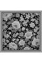 Flower Dream - Black - 100% Silk Twill Scarf - 90X90 cm - 5