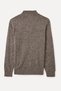 Men's Brown Mulineli Zippered Stand Collar Sweater - 6