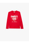 Cotton Long Sleeve Sequin T-Shirt with Republic and Ataturk Signature Print