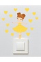 Socket Sticker - Children's Baby Room Wall Sticker - Yellow Ballerina Socket Sticker - 2