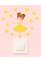 Socket Sticker - Children's Baby Room Wall Sticker - Yellow Ballerina Socket Sticker
