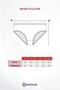 Women's High Waist Cotton Transparent Detailed Bato Panties 3 Pack 8261 Black - 2