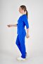 Unisex Cobalt Blue Violet Model Scrubs Suit Doctor Nurse Uniform - 2