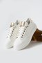 Milan Women's Lace-Up Sneaker Sports Shoes White - 4