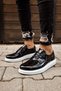 Ch003 Pelle Verniciata Classica Men's Casual Lace-Up Patent Leather Classic Shoes Rbt - Black - 5