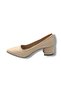 677-26 Skin Leather Square Heel Women's Shoes - 3