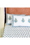 Heritage Block Print 100% Cotton Percale Bedsheet with 2 Pillowcases - 3
