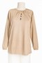 Women's Lycra Mid-Age and Older Women's All-Season Cream Mother Combed Cotton Blouse with Button Pattern and Elastic Sleeves - 5