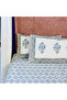 Heritage Block Print 100% Cotton Percale Bedsheet with 2 Pillowcases - 3