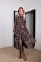 Leopard Printed Chiffon Shirt Dress - 3