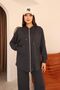 Modal Hooded Front Zipper Tracksuit Set - 2