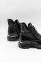 Women's Leather Lace-Up Zippered Boots 1950838K - Black - 36 - 2
