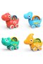-Baby Dinosaur Push And Pull Toy Car With Wheels-Red - 3