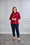 Viscose Crystal Fabric Plus Size Long Sleeve Stone Embroidery Detail Mother Combed Cotton Blouse - 6