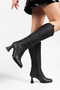 Black Kutburun Boots Women's Shoes 8-0-9