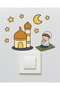 Sticker on the Wall - Children's Baby Room Wall Sticker - Child Praying and Mosque - 2