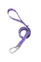 Dog Walking Leash 120 cm for Dogs up to 40 kg Purple Walking Leash with Paw Print Pattern