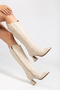 Beige Kutburun Boots Women's Shoes 8-0-9 - 2