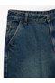 Cotton Wide Leg Denim Pants - Loose Fit Jeans - 6