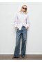 Straight Cut Perforated Jeans - 2