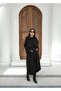 Black Belted Oversize Trench Coat - Stylish and Timeless Style