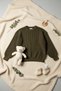 Children-Baby Knitwear Holiday and Seasonal Sweater Sweater Khaki