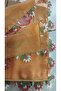 Handcrafted Needlework Writing//Needle Embroidered Yemeni/Handcrafted Dowry Veil/100X100/Polyester Yemeni - 2