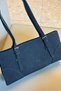 Black Suede Women's Shoulder Bag - 2