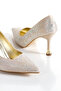 Stylish Thin Heeled Shoes and Bag Set Suitable for Special Occasions with Stone Detailing - 8