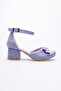 Purple Striped Character Heelled Evening Shoes - 3