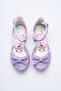 Purple Striped Character Heelled Evening Shoes - 2